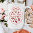 Preschool Pre-K Is My Jam Strawberry Girl Teacher Kids Graphic Print Coffee Mug, funny design