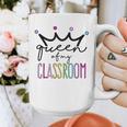 Queen Of My Classroom Colorful Teacher For Men Women Graphic Print Coffee Mug, funny design Queen Of My Classroom Colorful Teacher For Men Women Graphic Print Coffee Mug, funny design