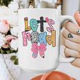 Lets Read Reading Teacher Back To School Literacy Pencil Bow Graphic Print Coffee Mug, funny design Lets Read Reading Teacher Back To School Literacy Pencil Bow Graphic Print Coffee Mug, funny design