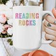 READING ROCKS English Teacher ELA ABCD Read Star Kinder Graphic Print Coffee Mug, English Teacher Gifts, funny design READING ROCKS English Teacher ELA ABCD Read Star Kinder Graphic Print Coffee Mug, English Teacher Gifts, funny design