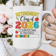 Retirement Class Of 2026 Countdown In Progress Teacher Graphic Print Coffee Mug, funny design