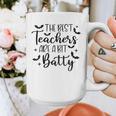 Retro The Best Teachers Are A Bit Batty Halloween Teacher Graphic Print Coffee Mug, funny design
