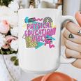 Retro Physical Education Vibes Gym Teacher Phys Ed Teacher Graphic Print Coffee Mug, funny design Retro Physical Education Vibes Gym Teacher Phys Ed Teacher Graphic Print Coffee Mug, funny design