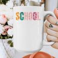 School Psychologist Rainbow Psychology Teacher Graphic Print Coffee Mug, funny design