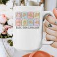 Basic Sign Language Speech Pathology Aac Sped Teacher Graphic Print Coffee Mug, funny design Basic Sign Language Speech Pathology Aac Sped Teacher Graphic Print Coffee Mug, funny design