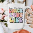 Soul Bleach Teacher Staff First Day Of School Last Hugs & High Fives Lunch Lady Vibes Blue Classic Fit Graphic Print Coffee Mug, funny design Soul Bleach Teacher Staff First Day Of School Last Hugs & High Fives Lunch Lady Vibes Blue Classic Fit Graphic Print Coffee Mug, funny design