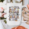 Teacher Library Ghost Reading Book Halloween Cat Graphic Print Coffee Mug, funny design Teacher Library Ghost Reading Book Halloween Cat Graphic Print Coffee Mug, funny design