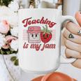 Teaching Is My Jam Cute Strawberry For Women Teachers Graphic Print Coffee Mug, funny design Teaching Is My Jam Cute Strawberry For Women Teachers Graphic Print Coffee Mug, funny design