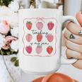 Teaching Is My Jam Teacher Team Crew Cute Strawberry Girls Graphic Print Coffee Mug, funny design