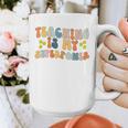 Teaching Is My Superpower Vintage Groovy University Teacher Graphic Print Coffee Mug, Groovy Teacher Gifts, funny design Teaching Is My Superpower Vintage Groovy University Teacher Graphic Print Coffee Mug, Groovy Teacher Gifts, funny design