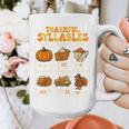 Thankful Syllables Teacher Thanksgiving Educational Kids Graphic Print Coffee Mug, funny design Thankful Syllables Teacher Thanksgiving Educational Kids Graphic Print Coffee Mug, funny design
