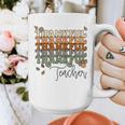 Thankful Teacher Thanksgiving Fall Pumpkin Turkey Graphic Print Coffee Mug, funny design Thankful Teacher Thanksgiving Fall Pumpkin Turkey Graphic Print Coffee Mug, funny design