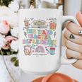The Tired Teachers Department Retro Groovy Back To School Graphic Print Coffee Mug, funny design The Tired Teachers Department Retro Groovy Back To School Graphic Print Coffee Mug, funny design