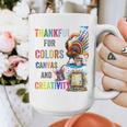 Turkey Thanksgiving Art Teacher Costume Tee For Artists Graphic Print Coffee Mug, funny design