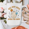 Will Give Math Advice For Candy Math Ghost Teacher Halloween Graphic Print Coffee Mug, funny design
