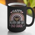 100th Day Of 2nd Grade 100 Days Of School Teacher Graphic Print Coffee Mug, 2nd Grade Teacher Mugs, funny gift