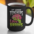 3rd Grade Teachers Love Brains Zombie Teacher Halloween Graphic Print Coffee Mug, funny gift
