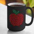 Apple Dot Pattern Art Teacher Appreciation Men Women Humor Graphic Print Coffee Mug, funny gift