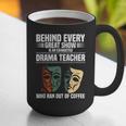 Theatre Teacher Drama Lover Theatre Mask Drama Teacher Graphic Print Coffee Mug, funny gift