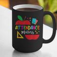Attendance Matters Teacher Apple For Back To School Graphic Print Coffee Mug, funny gift Attendance Matters Teacher Apple For Back To School Graphic Print Coffee Mug, funny gift