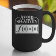Avoid Negativity Math Teacher Graphic Print Coffee Mug, funny gift