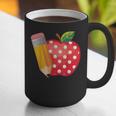Back To School Pencil And Apple Teacher Student Graphic Print Coffee Mug, funny gift Back To School Pencil And Apple Teacher Student Graphic Print Coffee Mug, funny gift
