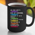 Back To School Teacher We Are Like A Box Of Crayons Graphic Print Coffee Mug, funny gift Back To School Teacher We Are Like A Box Of Crayons Graphic Print Coffee Mug, funny gift