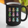 Bunny Reading Books Easter Day Librarian Teacher Book Graphic Print Coffee Mug, Easter Teacher Mugs, funny gift