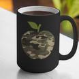 Camo Apple Camouflage Clothing School Student Camo Teacher Men Women Kids Graphic Print Coffee Mug, funny gift Camo Apple Camouflage Clothing School Student Camo Teacher Men Women Kids Graphic Print Coffee Mug, funny gift