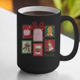 Christmas Teacher Stamps Graphic Print Coffee Mug, funny gift