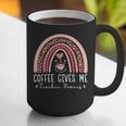 Coffee Gives Me Teacher Powers Leopard Rainbow Teacher Graphic Print Coffee Mug, funny gift Coffee Gives Me Teacher Powers Leopard Rainbow Teacher Graphic Print Coffee Mug, funny gift