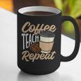 Coffee Teach Repeat Teacher Graphic Print Coffee Mug, funny gift Coffee Teach Repeat Teacher Graphic Print Coffee Mug, funny gift