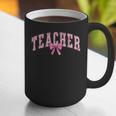 Coquette Bow Back To School First Day Teacher Graphic Print Coffee Mug, funny gift