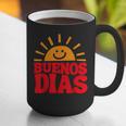 Cute Bilingual Spanish Teacher Buenos Dias Sunshine Graphic Print Coffee Mug, funny gift
