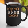 Cute Booooks Ghost Read More Books Teacher Halloween Graphic Print Coffee Mug, funny gift