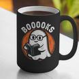 Cute Ghost Book Reading Books Lover Retro Halloween Teacher Graphic Print Coffee Mug, funny gift
