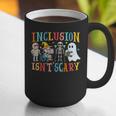 Cute Inclusion Isn't Scary Teacher Skeleton Ghost Halloween Graphic Print Coffee Mug, funny gift