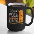 Cute Teacher Halloween For Women Men Teacher Pumpkin Graphic Print Coffee Mug, funny gift