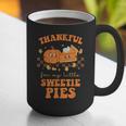 Cute Thanksgiving Teacher Thankful For My Sweetie Pies Mom Graphic Print Coffee Mug, funny gift