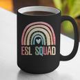 ESL Squad Teacher Crew Team Back To School English Rainbow Graphic Print Coffee Mug, Esl Teacher Mugs, English Teacher Mugs, funny gift ESL Squad Teacher Crew Team Back To School English Rainbow Graphic Print Coffee Mug, Esl Teacher Mugs, English Teacher Mugs, funny gift