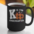 Fall Kindergarten Teacher K Is For Buffalo Plaid Pumpkin Graphic Print Coffee Mug, funny gift Fall Kindergarten Teacher K Is For Buffalo Plaid Pumpkin Graphic Print Coffee Mug, funny gift