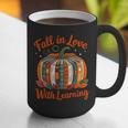 Fall In Love With Learning Book Lover Autumn Pumpkin Teacher Graphic Print Coffee Mug, funny gift Fall In Love With Learning Book Lover Autumn Pumpkin Teacher Graphic Print Coffee Mug, funny gift