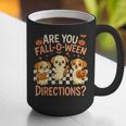 Are You Fall O Ween Directions Teacher Halloween Dog Ghost Graphic Print Coffee Mug, funny gift