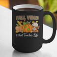Fall Vibes And That Teacher Life Autumn Thanksgiving Graphic Print Coffee Mug, funny gift Fall Vibes And That Teacher Life Autumn Thanksgiving Graphic Print Coffee Mug, funny gift