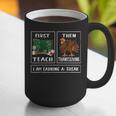 First Teach Then Thanksgiving I'm Earning A Break Teacher Graphic Print Coffee Mug, funny gift