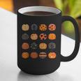 Folk Art Pumpkins Teacher Nurses Admin Witch Halloween Cute Graphic Print Coffee Mug, funny gift
