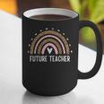 Future Teacher Kids Youth Girls Leopard Rainbow Women Graphic Print Coffee Mug, Future Teacher Mugs, funny gift