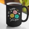 Groovy Happy To See Your Face Teacher School Appreciation Graphic Print Coffee Mug, Groovy Teacher Mugs, funny gift