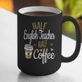 Half Coffee Half English Teacher English Teacher Men Women Graphic Print Coffee Mug, English Teacher Mugs, funny gift Half Coffee Half English Teacher English Teacher Men Women Graphic Print Coffee Mug, English Teacher Mugs, funny gift