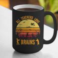 Halloween Costume Teacher Love Brains Zombie Graphic Print Coffee Mug, funny gift Halloween Costume Teacher Love Brains Zombie Graphic Print Coffee Mug, funny gift